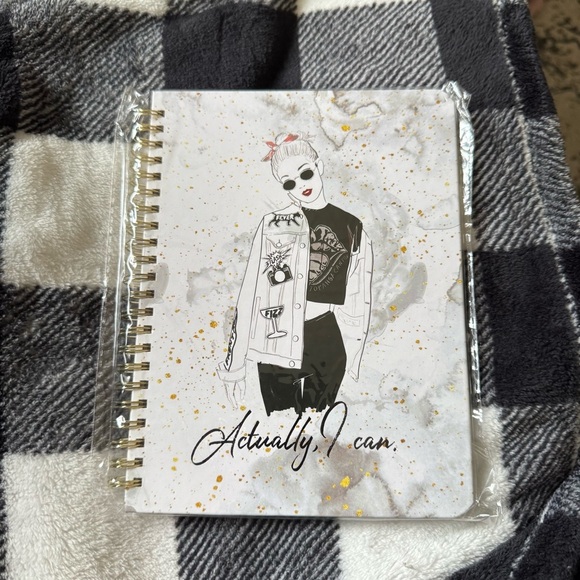 Stylish Spiral Notebook with Fashion Illustration - Picture 1 of 5